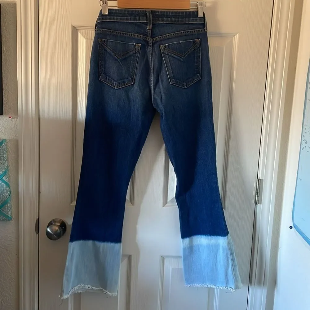 Derek Lam 10 Crosby Dip Dye Jane Flip Fop Jeans Size 27 festival rodeo jeans
